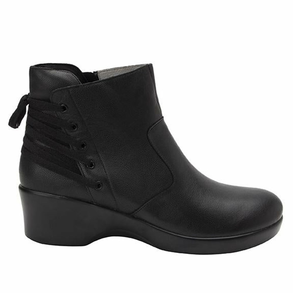 Black Alegria Stevee Rocknrolla Women's Boots | 379FMHTQP