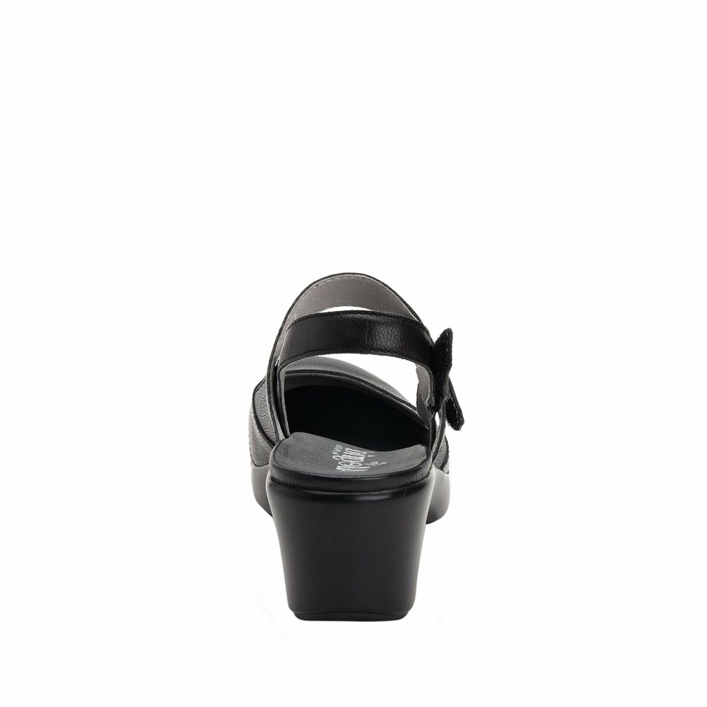 Black Alegria Tarah Casual Women's Wedge & Heels | 789YQOHSX