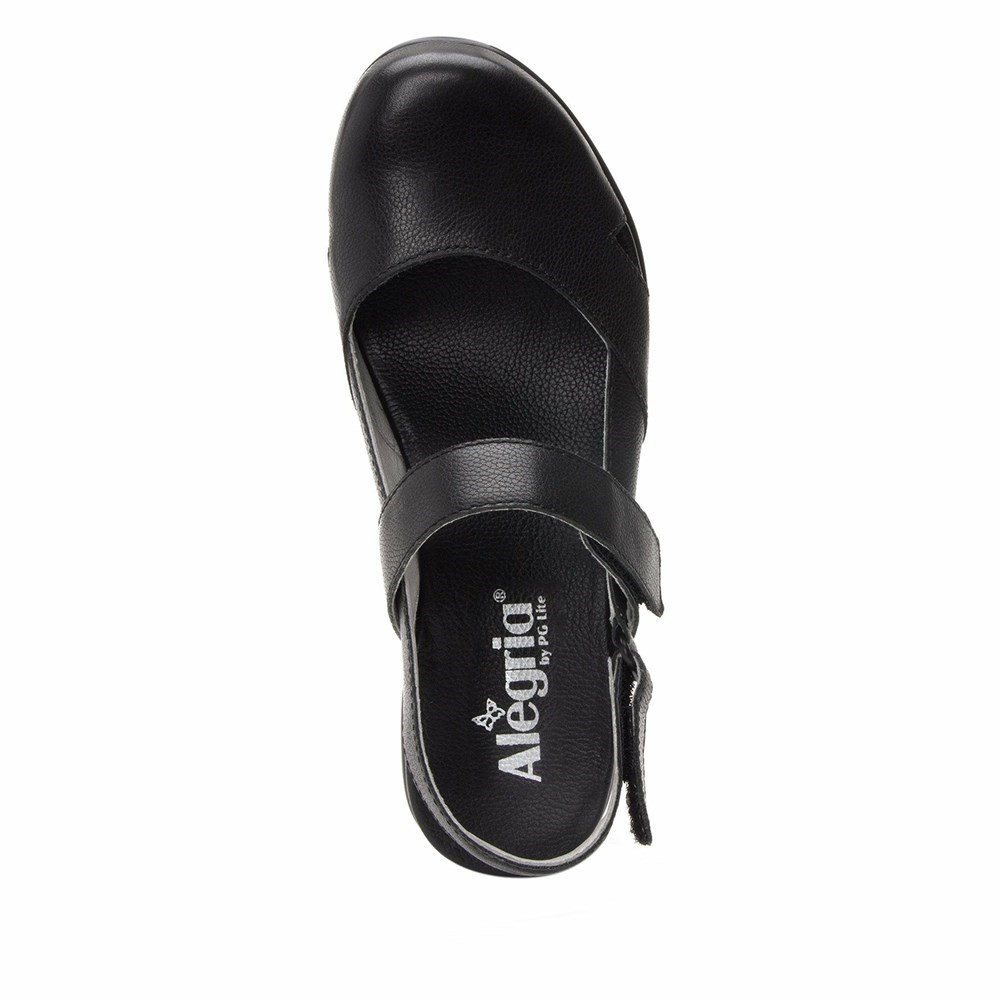 Black Alegria Tarah Casual Women's Wedge & Heels | 789YQOHSX