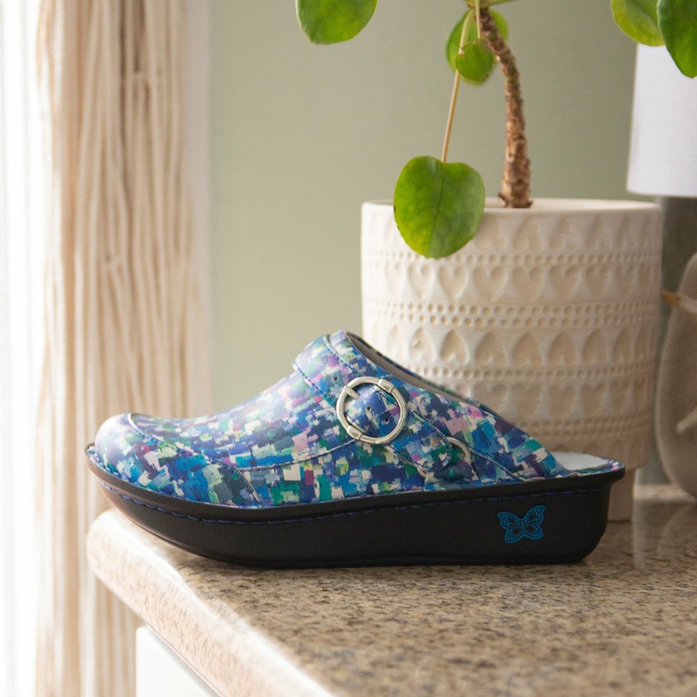 Blue Alegria Seville Welcome Back Blotter Women's Clogs & Nursing Shoes | 056YGVIBP