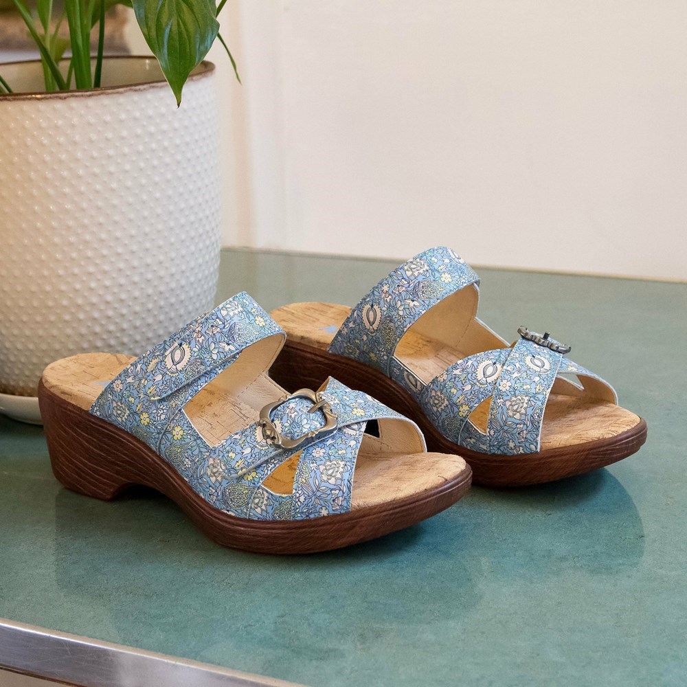 Blue Alegria Sierra Smooth Jazz Sandal Women's Wedge & Heels | 825ISAGXQ