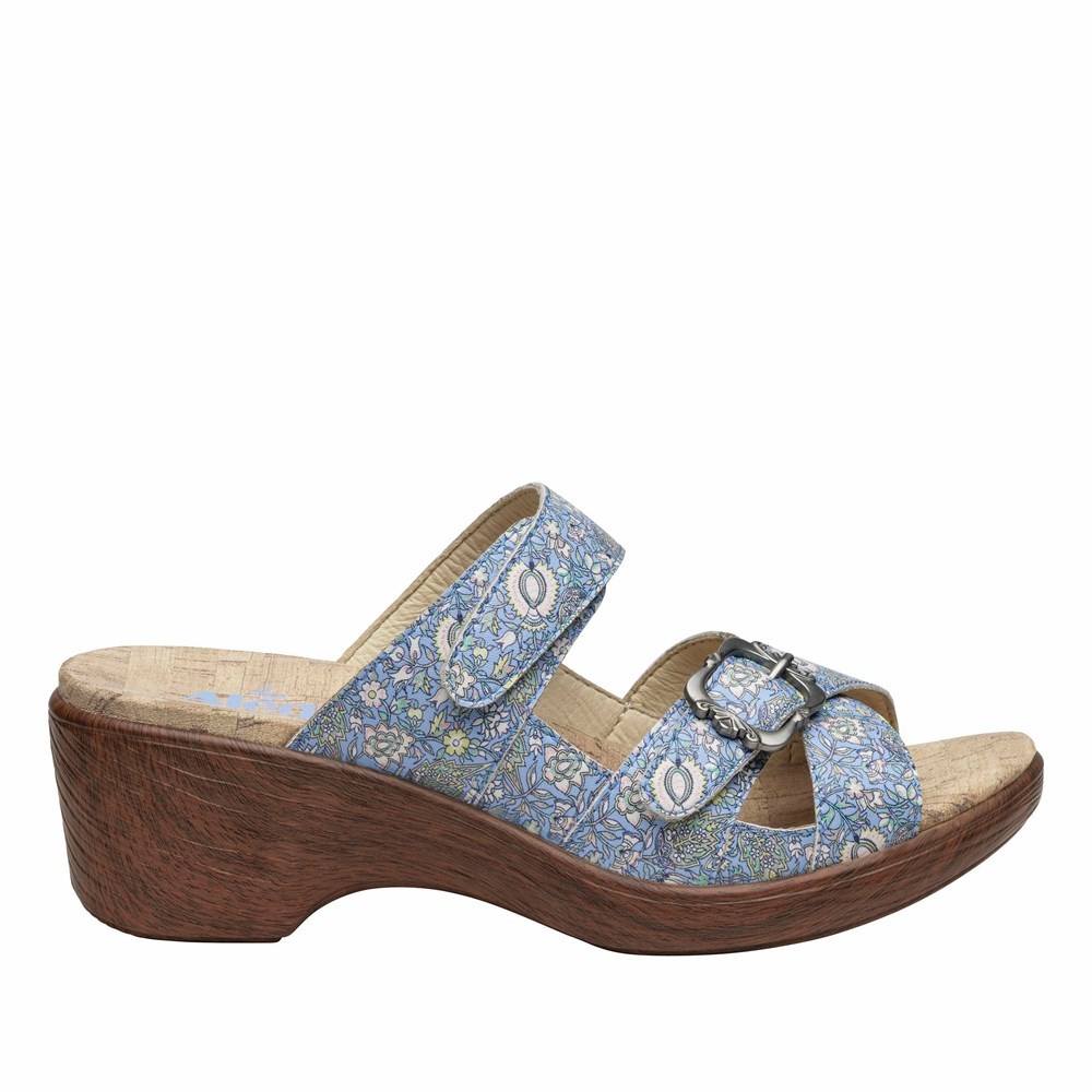 Blue Alegria Sierra Smooth Jazz Sandal Women's Wedge & Heels | 825ISAGXQ