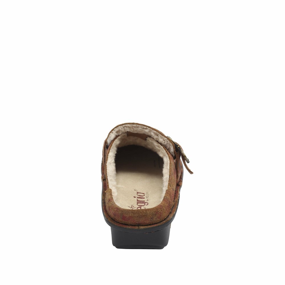 Brown Alegria Brigid Cognac Women's Clogs & Nursing Shoes | 164OAVBWK