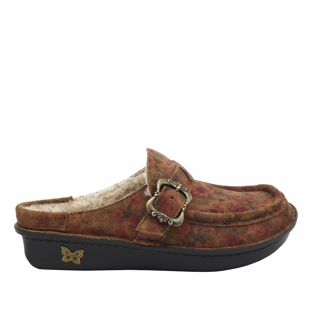 Brown Alegria Brigid Cognac Women's Slip On Shoes | 201CJTZXV