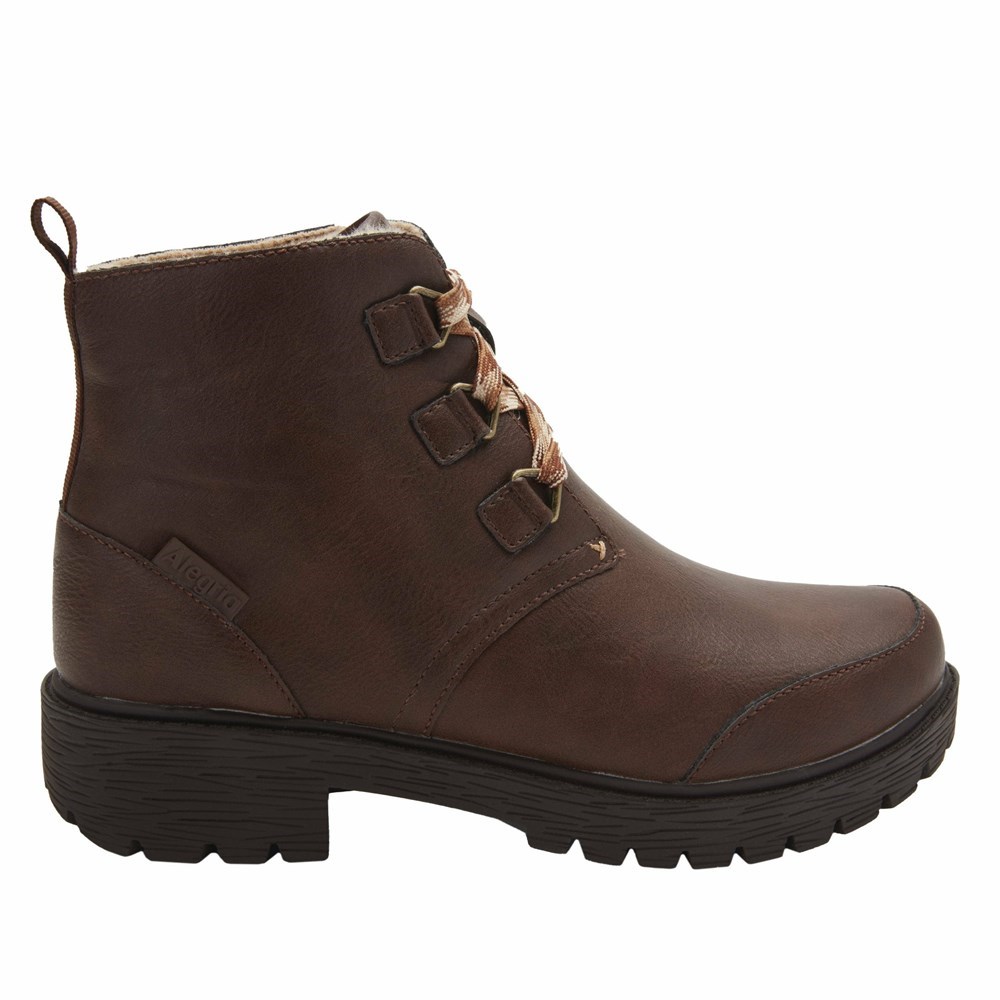 Brown Alegria Cheri Smooth Women's Boots | 142WZDTPV