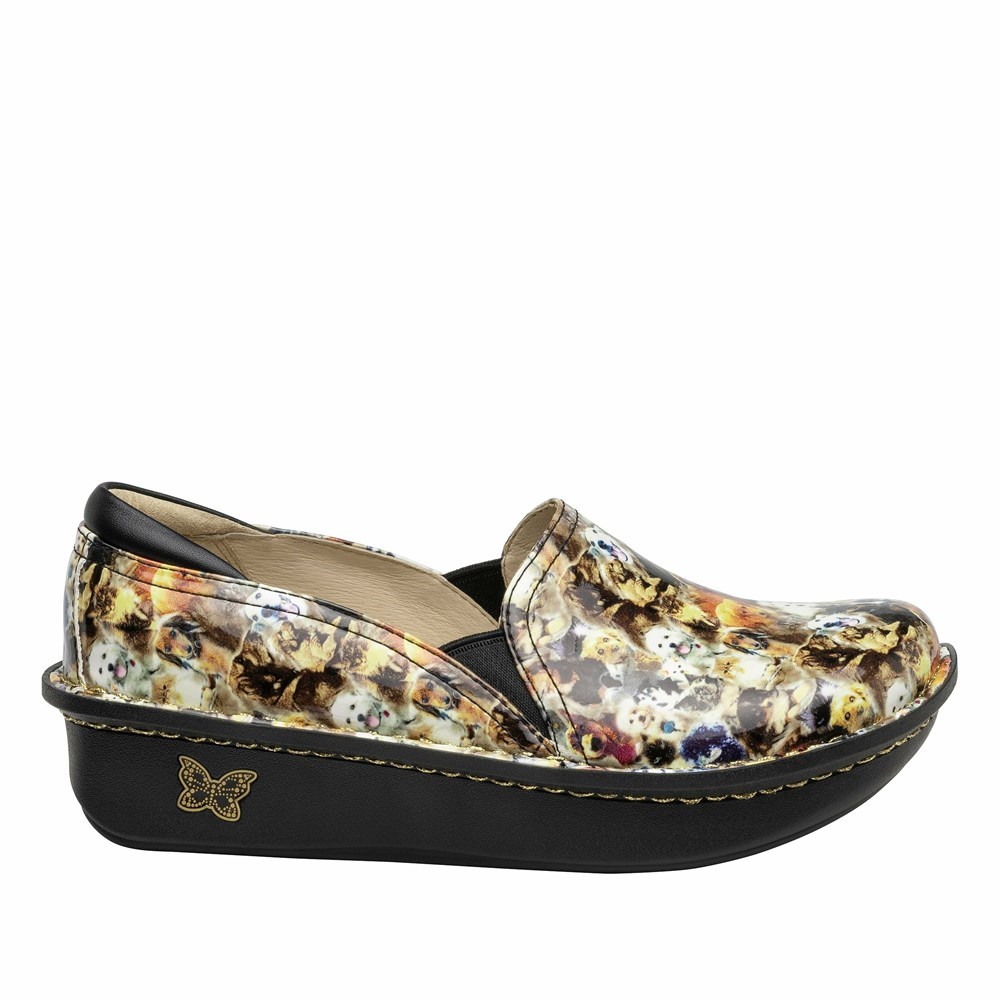 Brown Alegria Debra Paws Up Women's Slip On Shoes | 670WRQKEM