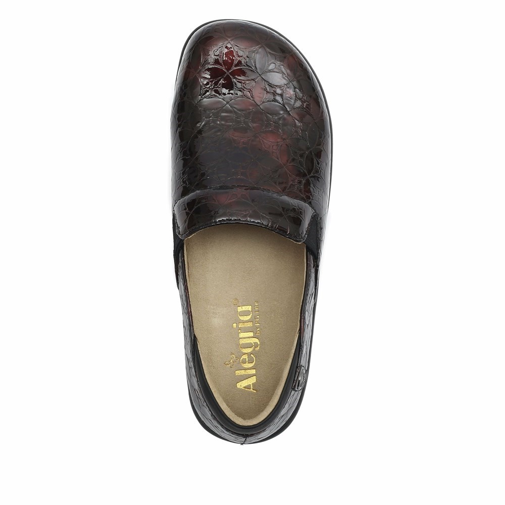 Brown Alegria Keli Amber Leaded Glass Professional Women's Slip On Shoes | 675VMSLXH