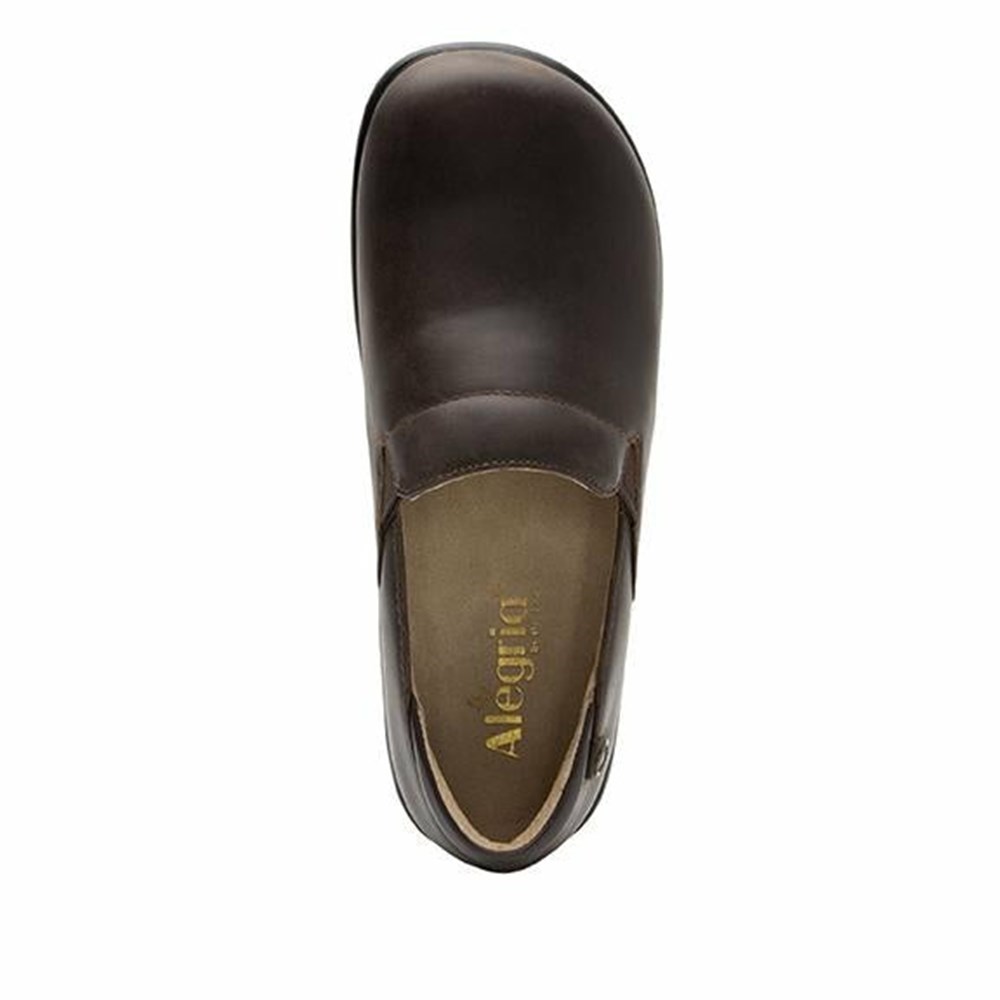 Brown Alegria Keli Oiled Professional Women's Slip On Shoes | 614GXVBJK