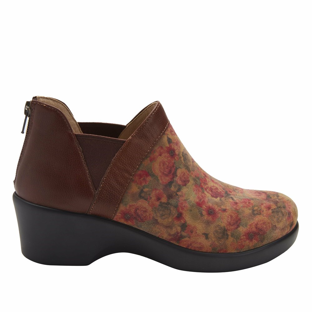 Brown Alegria Natalee Cognac Women's Wedge & Heels | 693GKJBDL