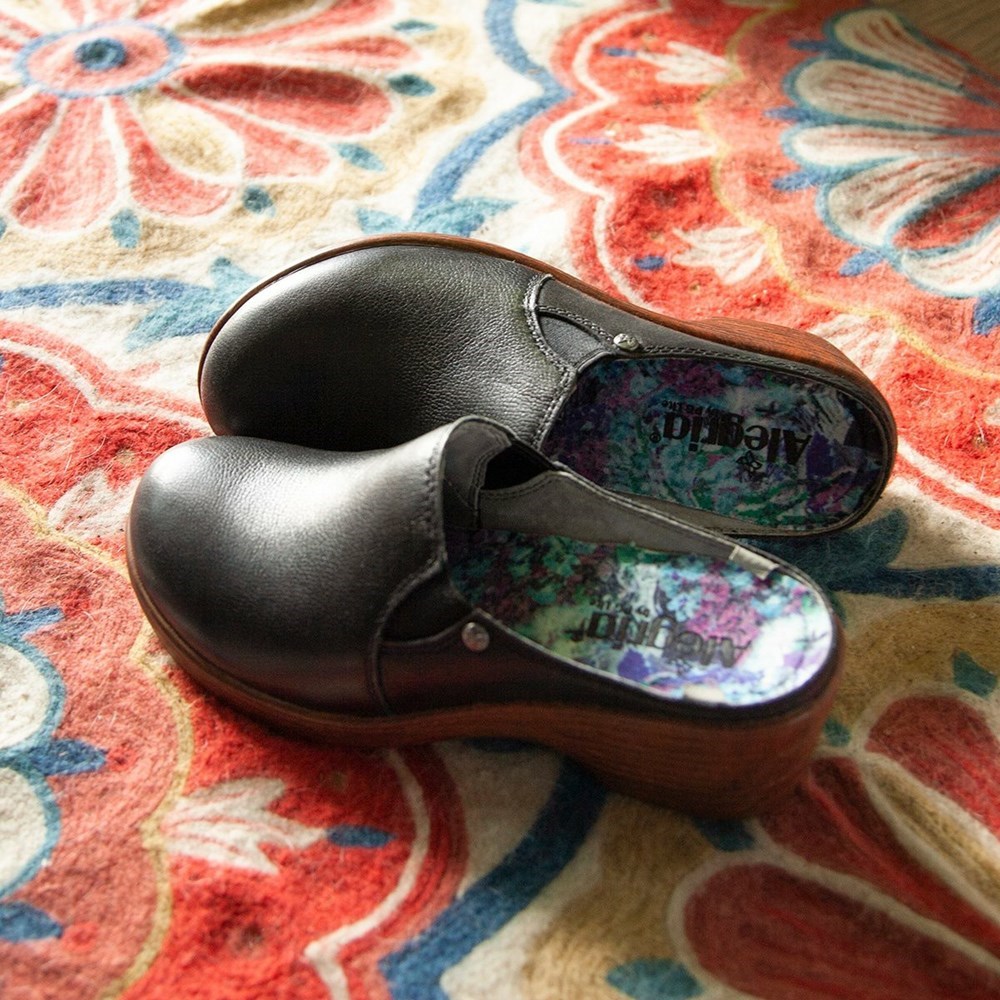 Brown Alegria Sereniti Obsidian Women's Clogs & Nursing Shoes | 719NIUJOA