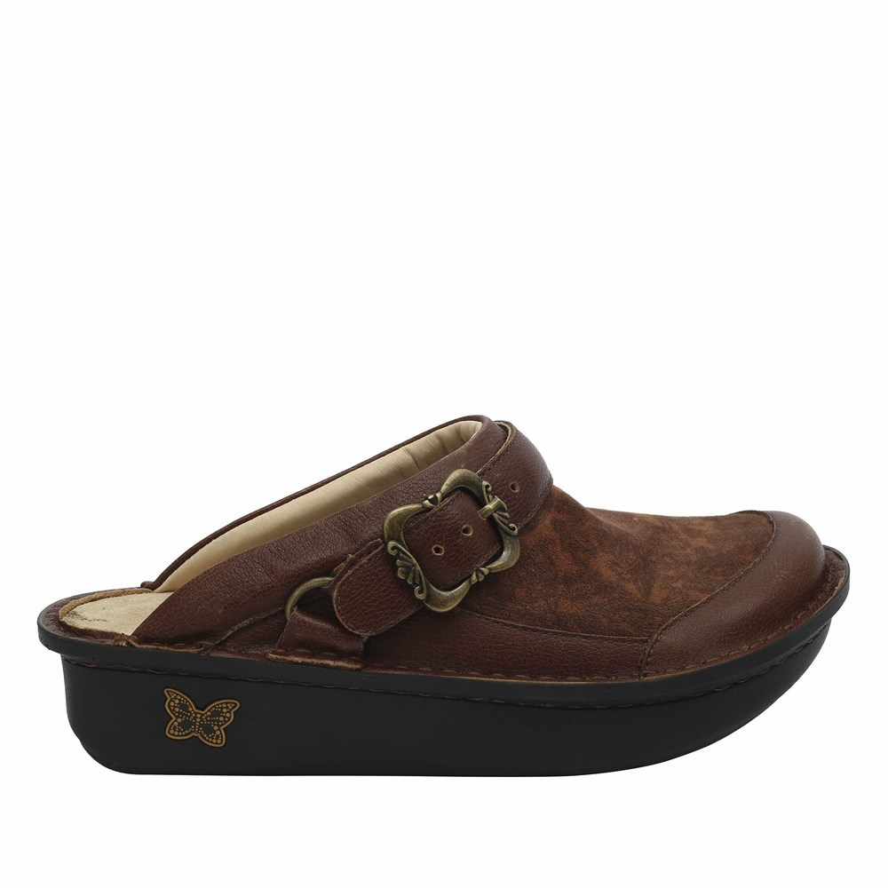 Brown Alegria Seville Peaceful Easy Women's Slip On Shoes | 803VOGWKY