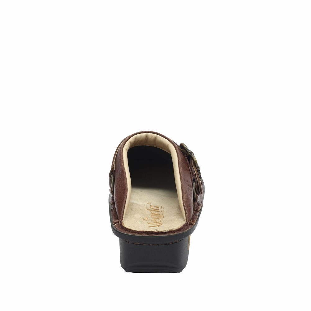 Brown Alegria Seville Peaceful Easy Women's Slip On Shoes | 803VOGWKY