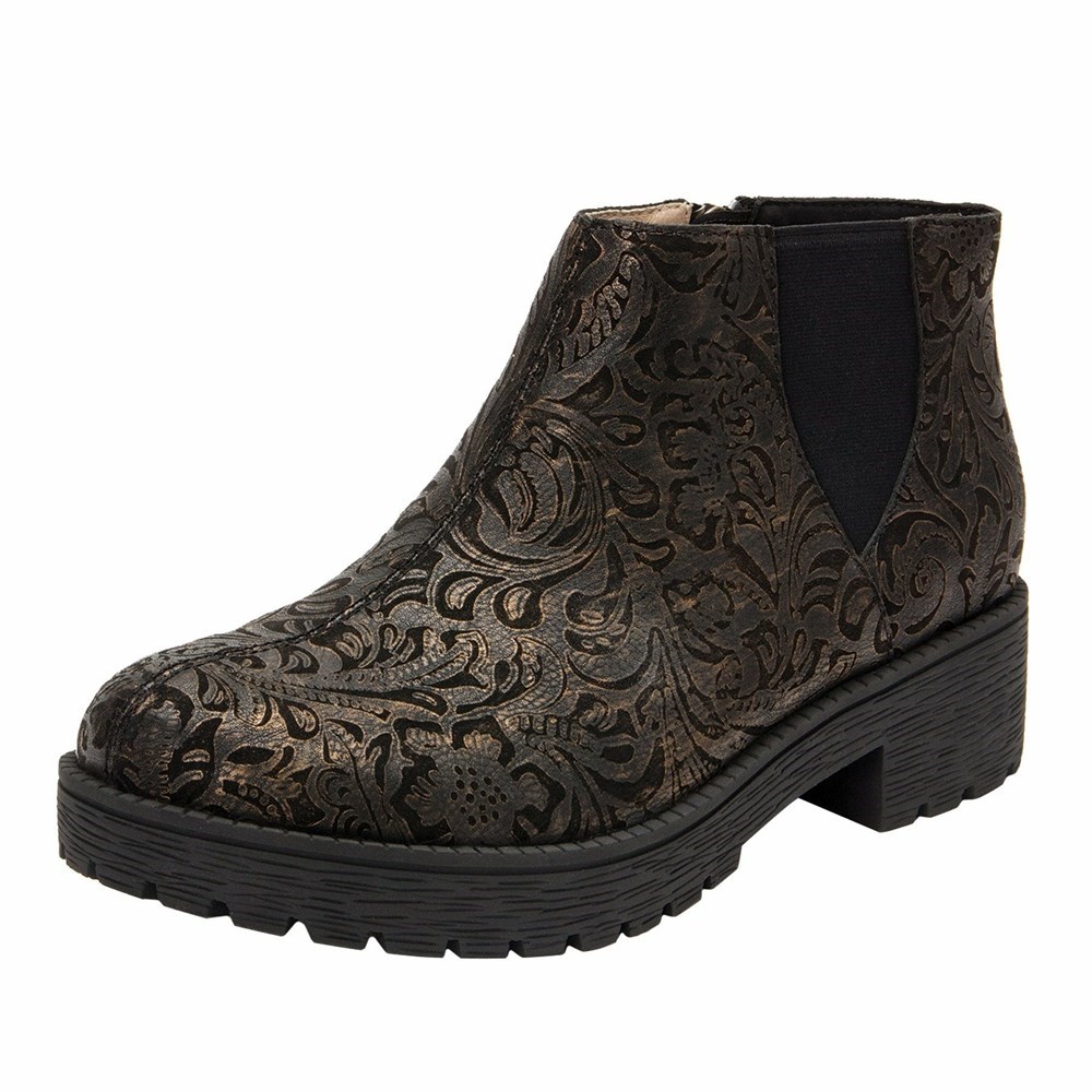 Brown Alegria Shayne Bronze Swirl Women\'s Boots | 458UMCKJV