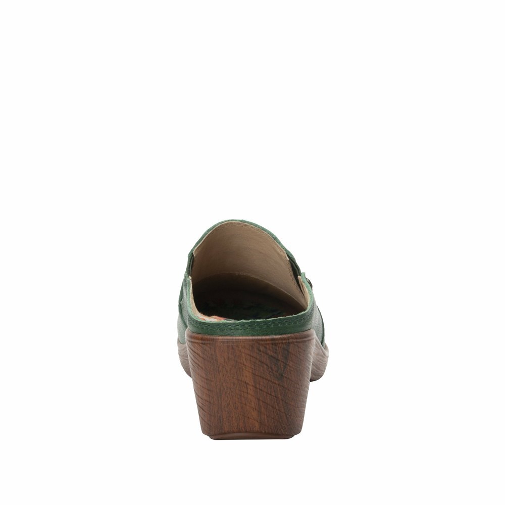 Flowers Alegria Sereniti Aged Jade Women's Clogs & Nursing Shoes | 397RQZGVA