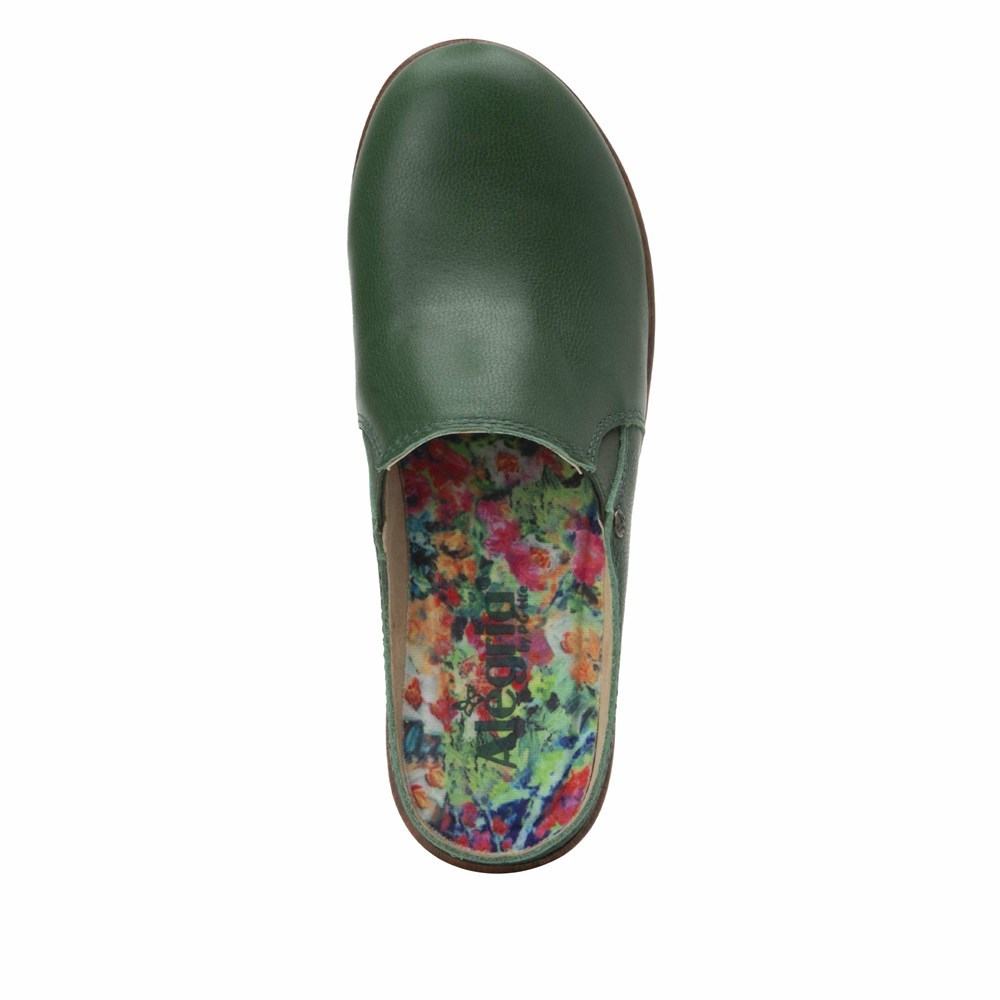 Flowers Alegria Sereniti Aged Jade Women's Clogs & Nursing Shoes | 397RQZGVA