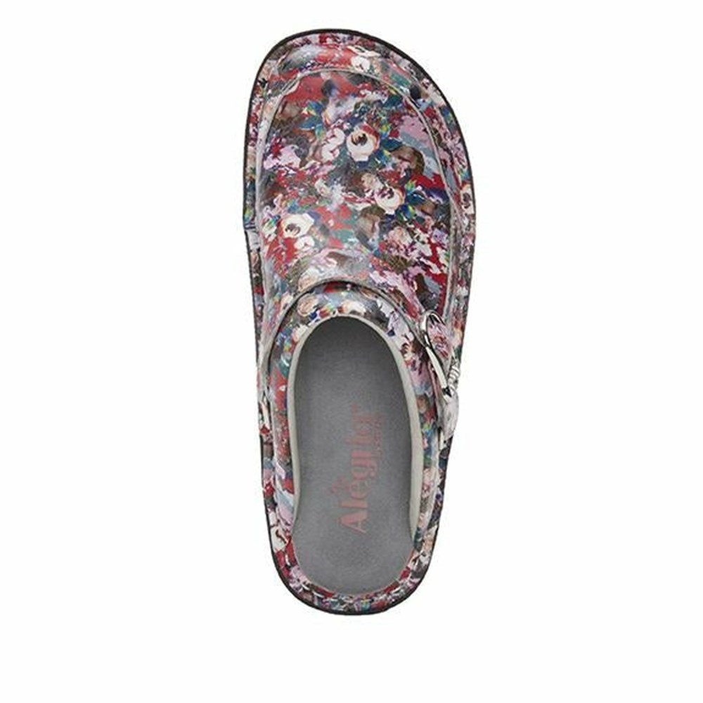 Flowers Alegria Seville Pretty Vague Women's Clogs & Nursing Shoes | 258LFMCUE