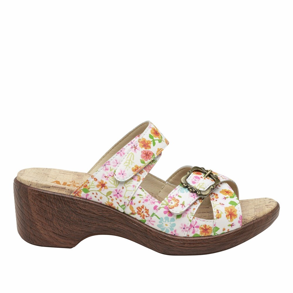 Flowers Alegria Sierra Prime Time Sandal Women's Wedge & Heels | 762LQXBGO