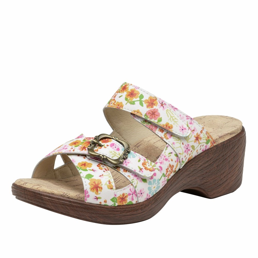 Flowers Alegria Sierra Prime Time Sandal Women\'s Wedge & Heels | 762LQXBGO