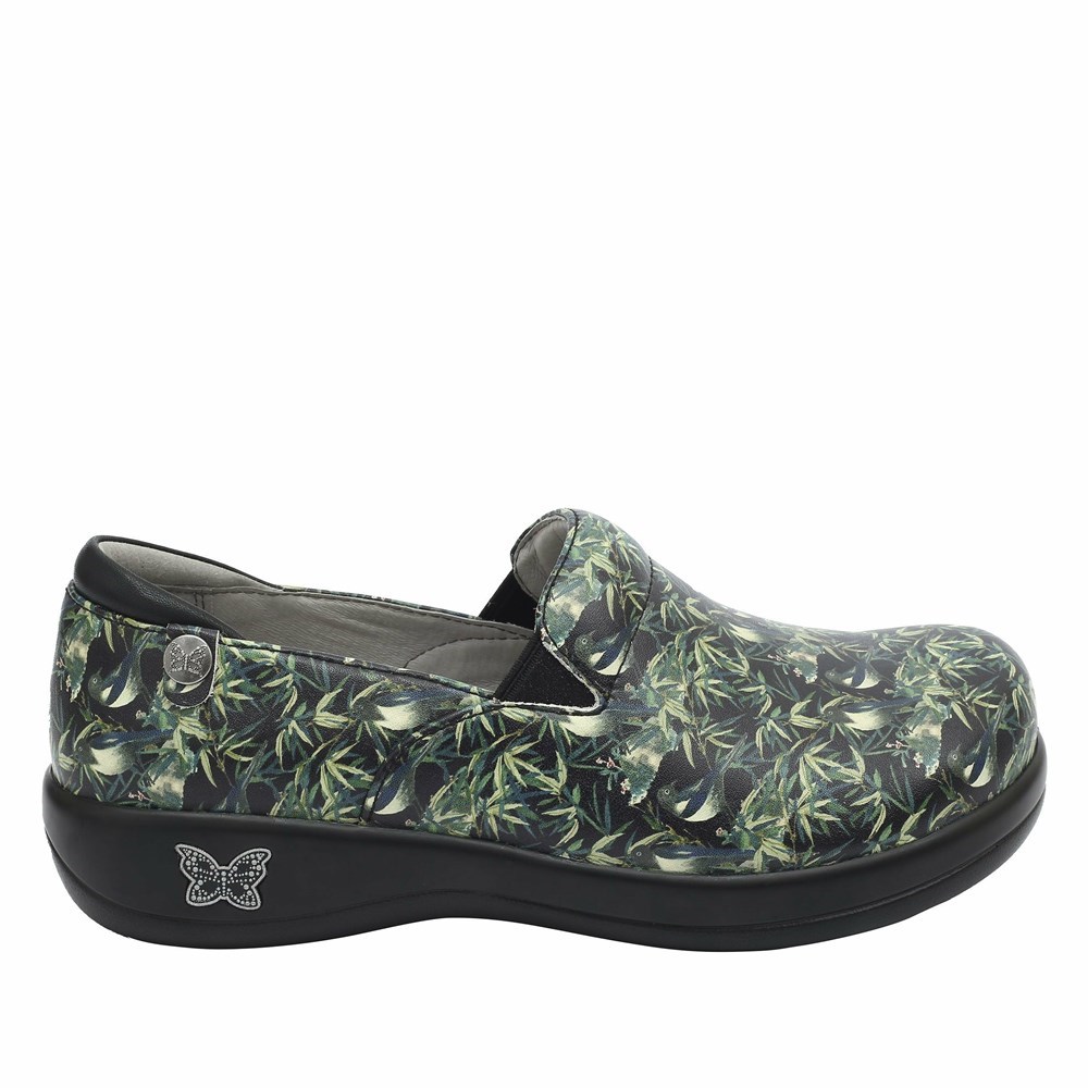 Green Alegria Keli Bamboo Professional Women's Slip On Shoes | 189CZMXAB