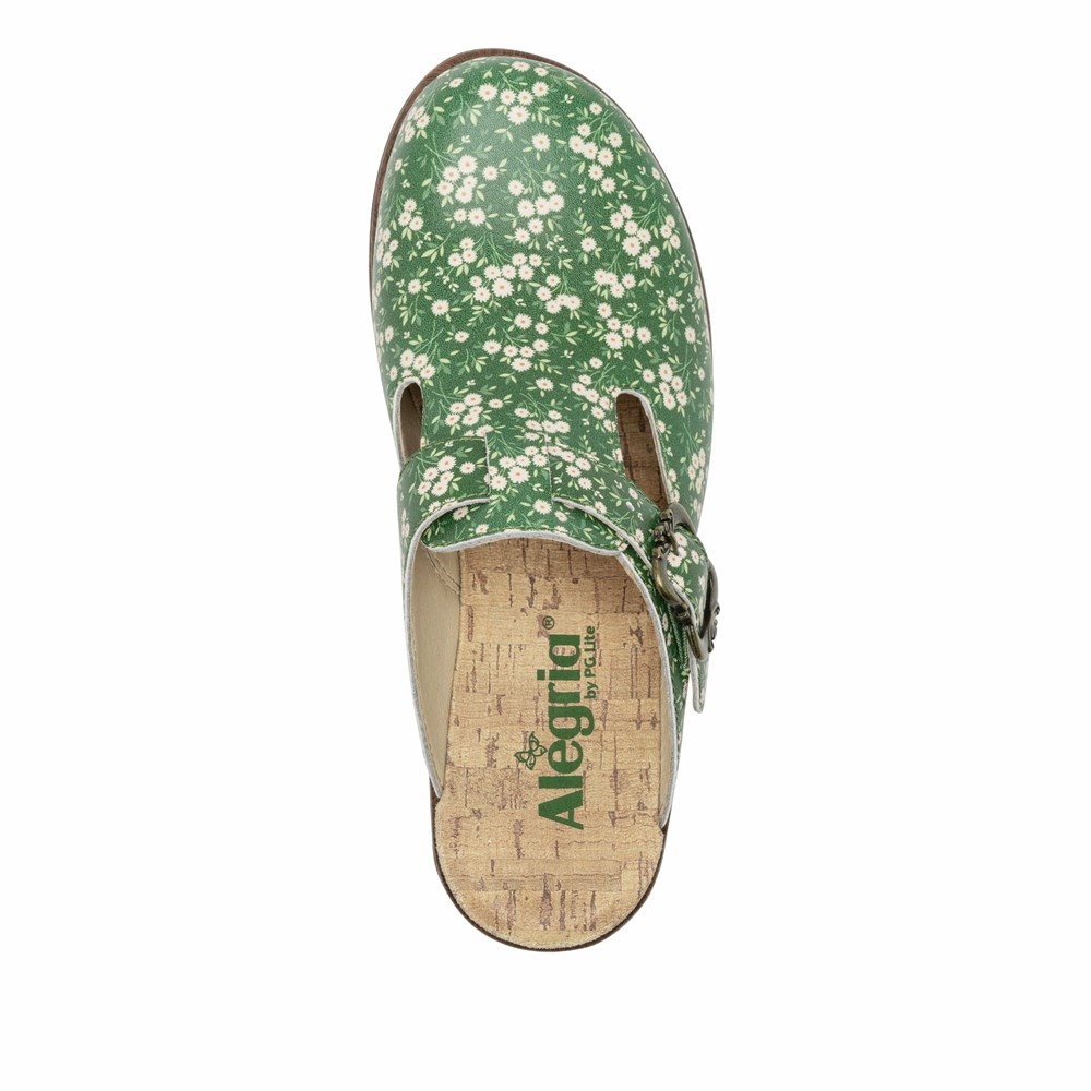 Green Alegria Selina Green Acres Women's Clogs & Nursing Shoes | 386EANUTK