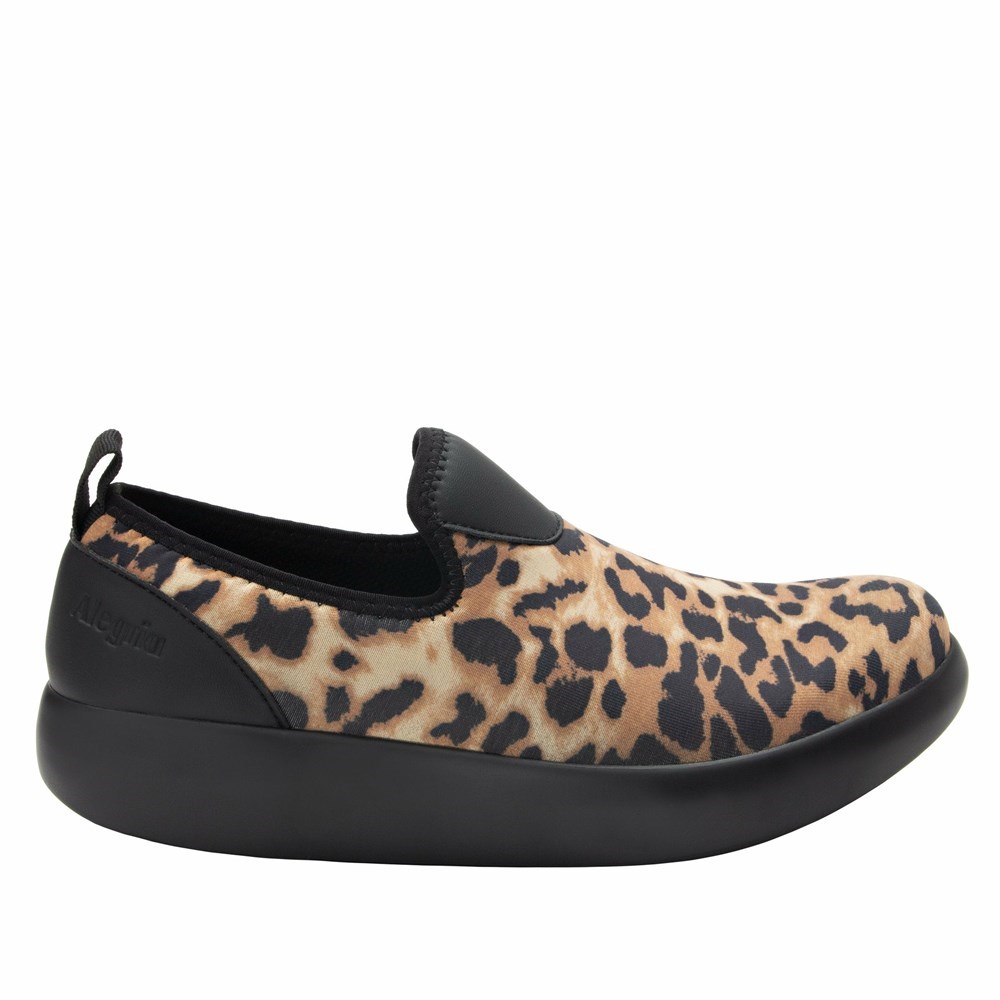 Leopard Print Alegria Eden Leopard Women's Slip On Shoes | 123ZFIMLT