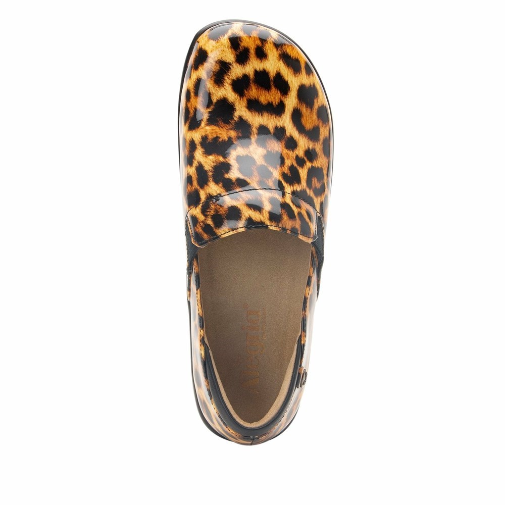 Leopard Print Alegria Keli Leopard Professional Women's Slip On Shoes | 825KUTRVO