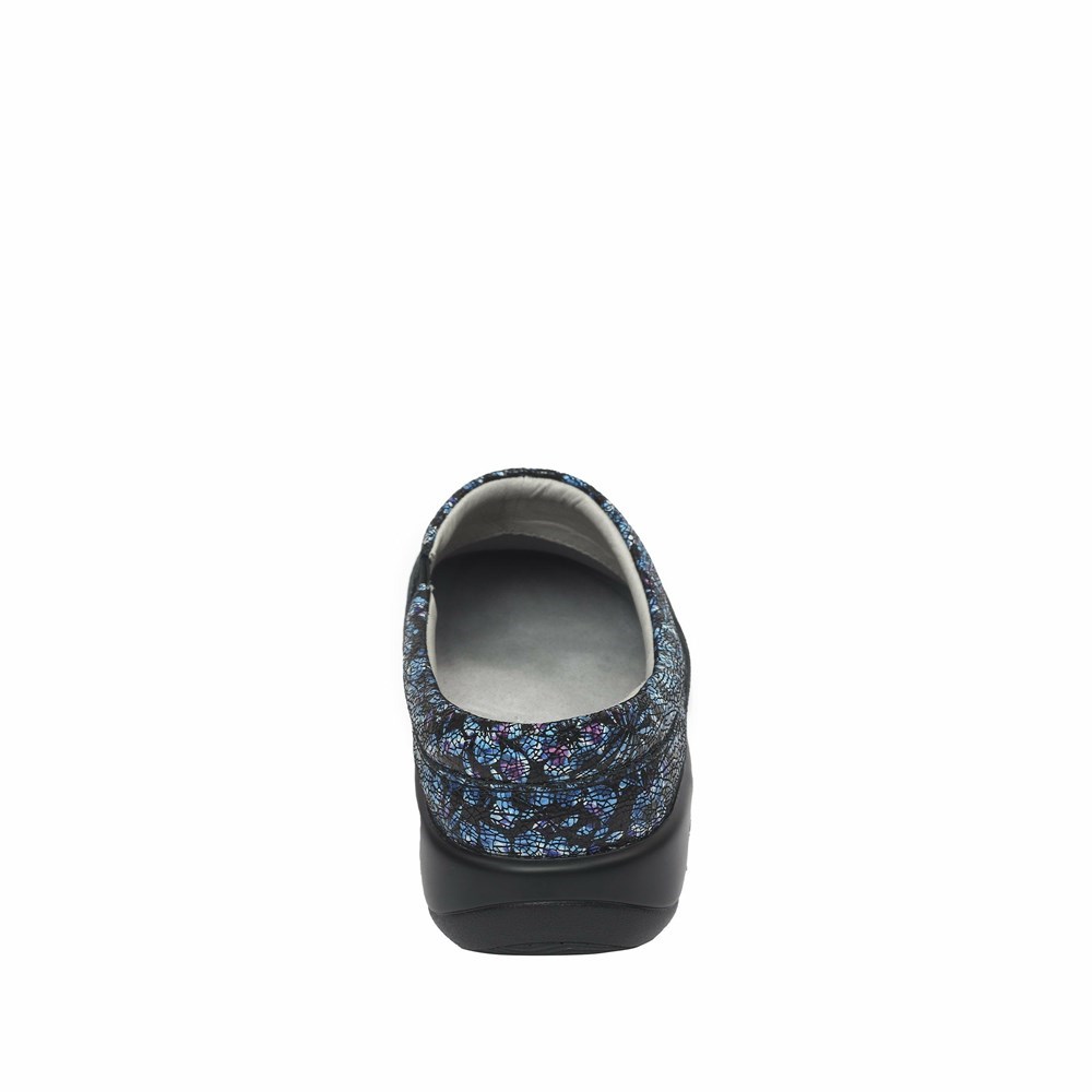 Navy Alegria Kayla Burst Professional Women's Clogs & Nursing Shoes | 069KDCPXI