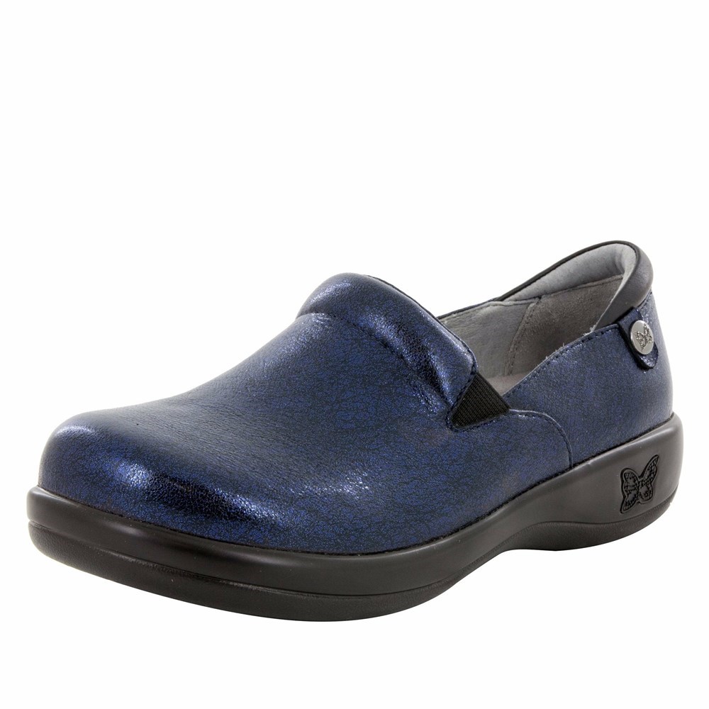 Navy Alegria Keli Dusk Professional Women\'s Slip On Shoes | 076SBXENO