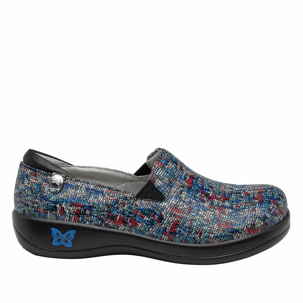 Navy Alegria Keli The Whole Shebang Professional Women's Slip On Shoes | 375ATDVCE