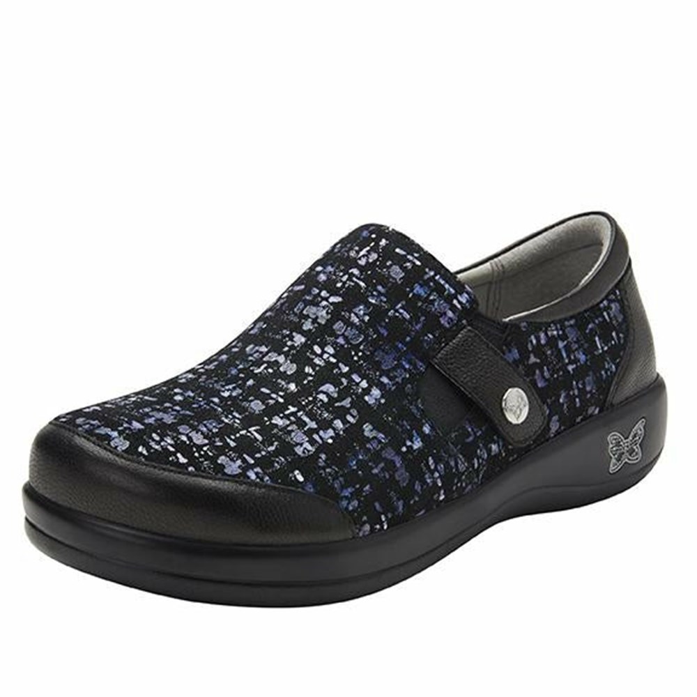 Navy Alegria Paityn Untwill Now Professional Women\'s Slip On Shoes | 587XMPCZS