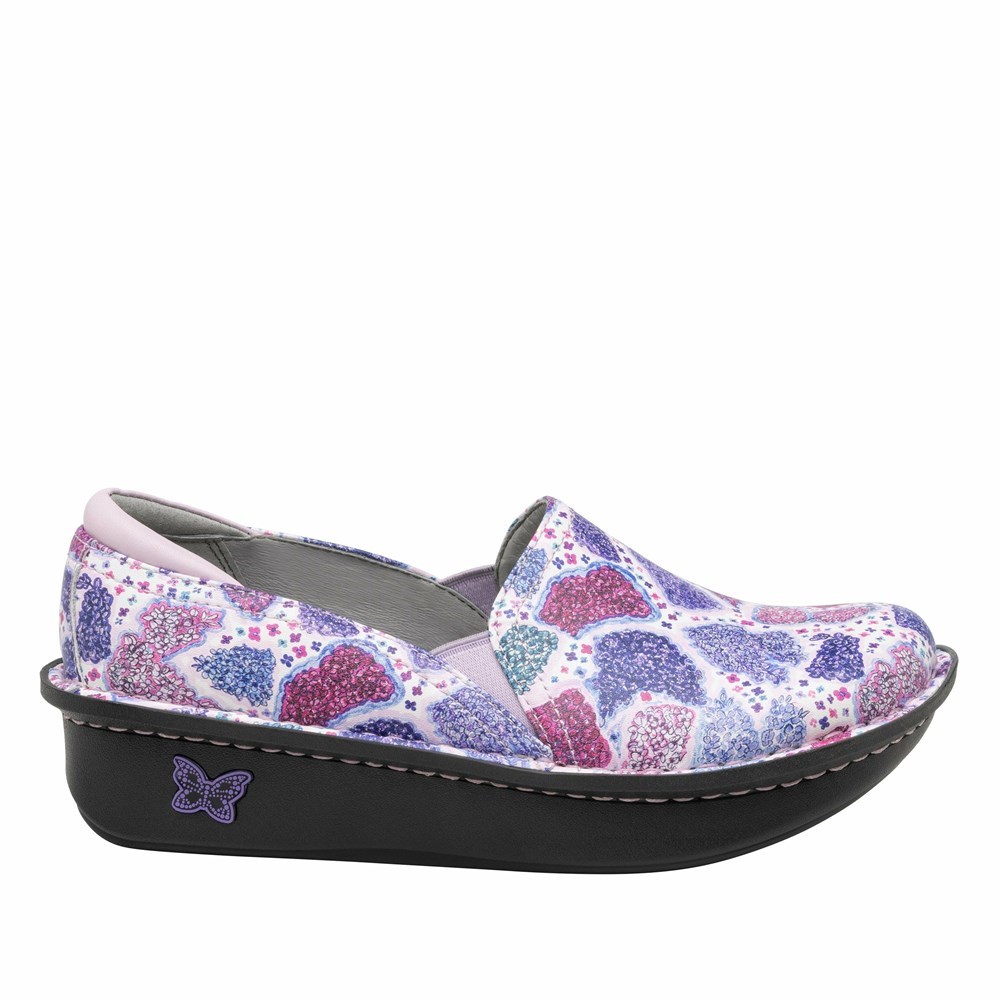 Purple Alegria Debra Lilac Love Women's Slip On Shoes | 763LWHXPI