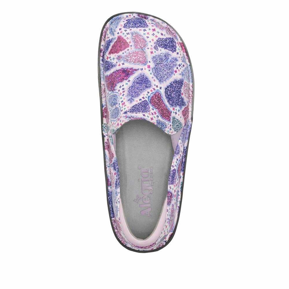 Purple Alegria Debra Lilac Love Women's Slip On Shoes | 763LWHXPI