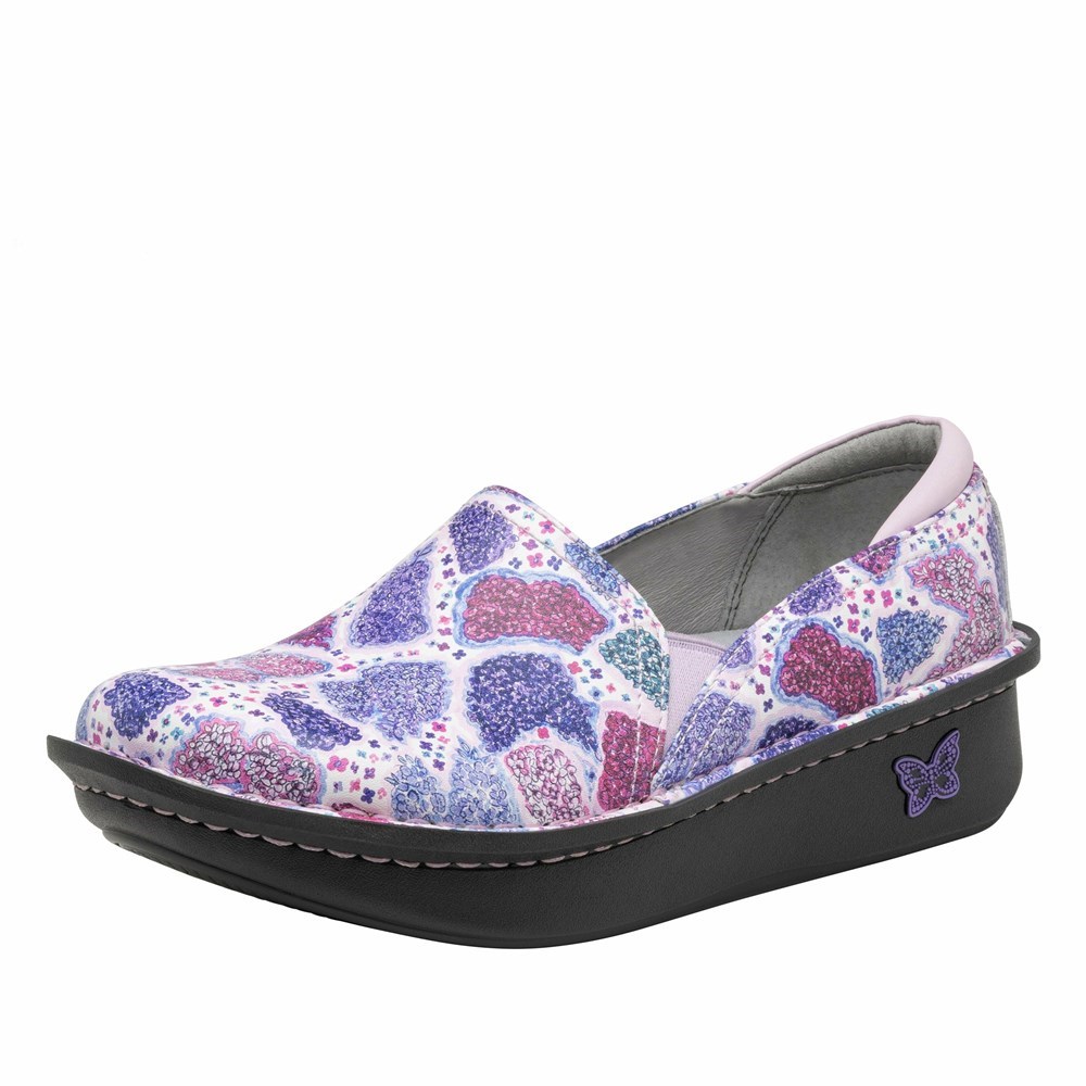 Purple Alegria Debra Lilac Love Women\'s Slip On Shoes | 763LWHXPI