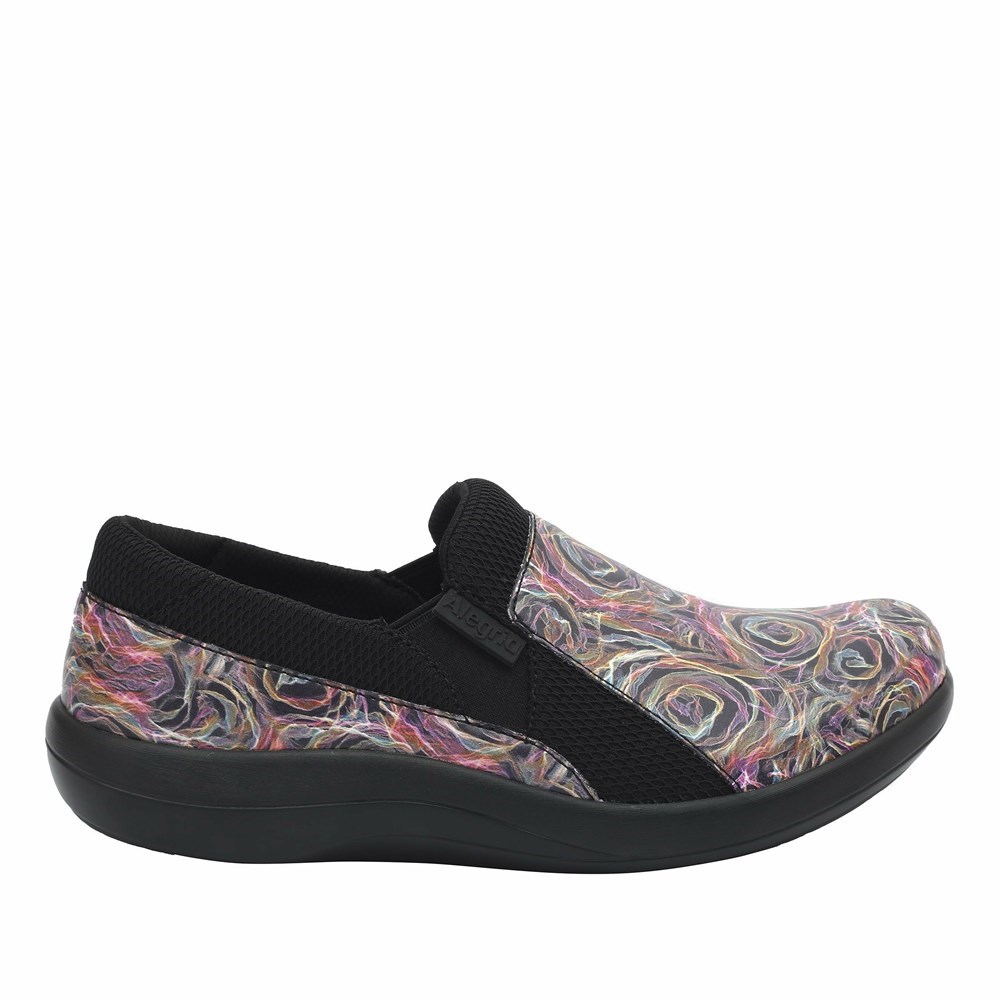 Purple Alegria Duette Currently Women's Slip On Shoes | 510VZDWXQ