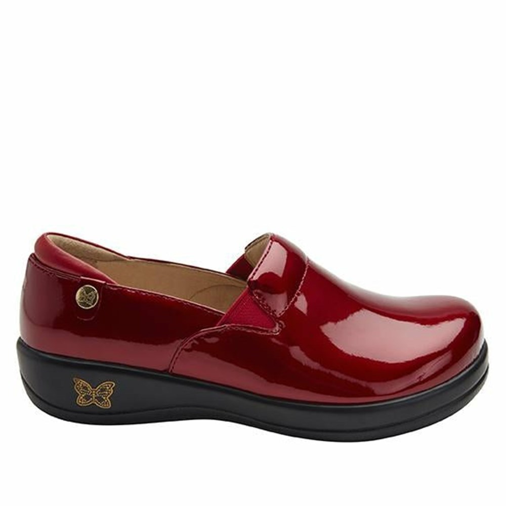 Red Alegria Keli Cherry Bomb Patent Professional Women's Slip On Shoes | 167BAPXGM