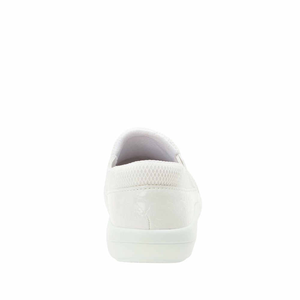 White Alegria Duette Flourish White Women's Slip On Shoes | 269ALCOHZ