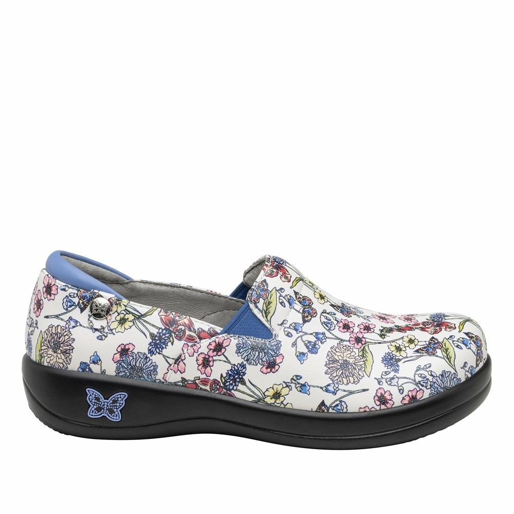 White Alegria Keli Fine & Dandy Professional Women's Slip On Shoes | 720XTBIDV