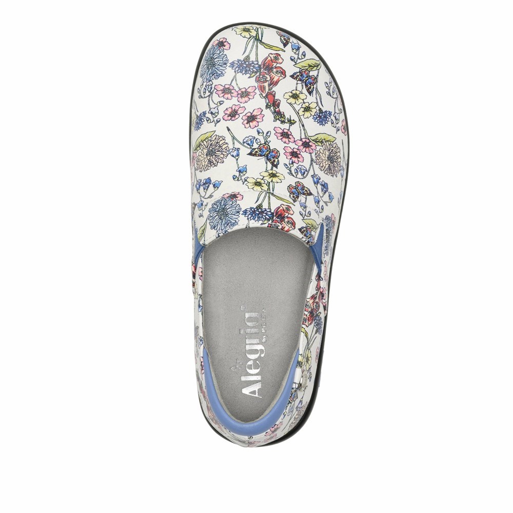 White Alegria Keli Fine & Dandy Professional Women's Slip On Shoes | 720XTBIDV